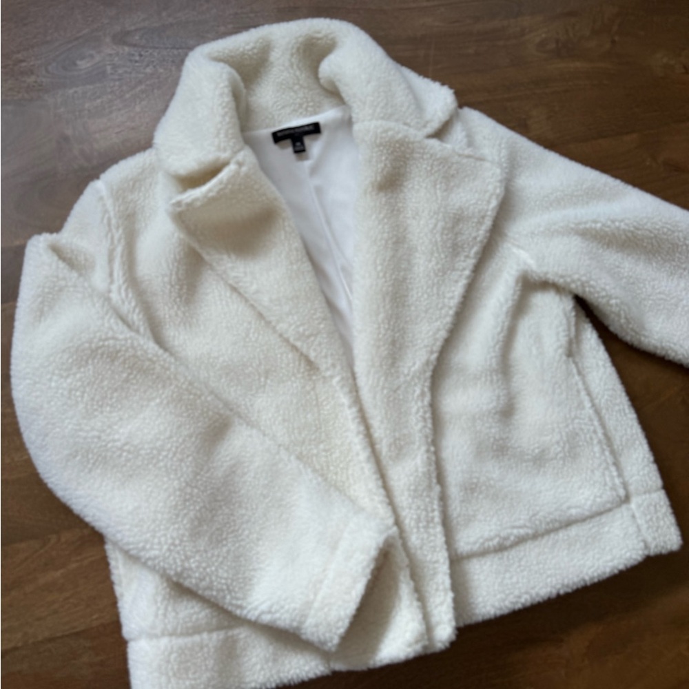 Banana Republic White Sherpa Jacket